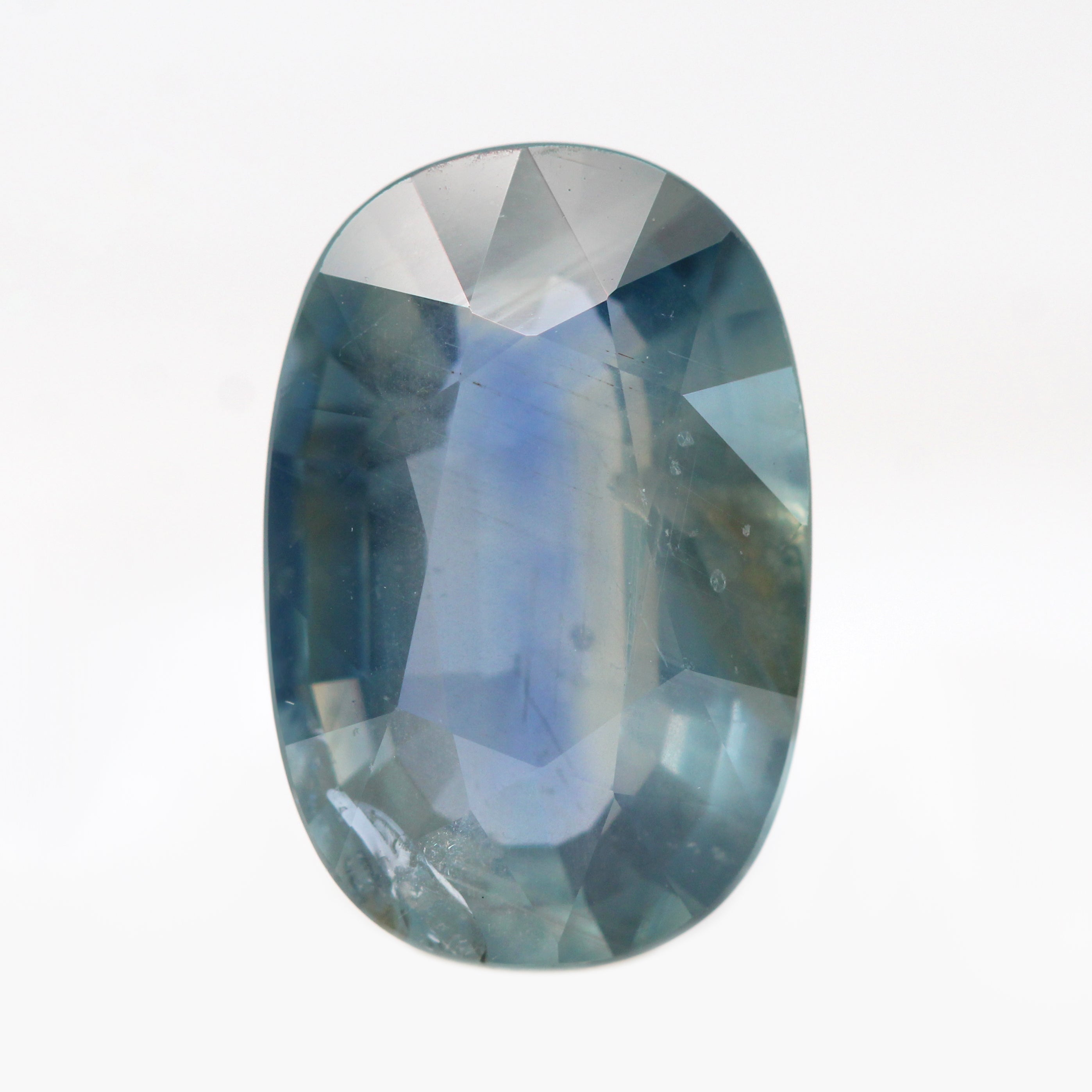 3.95 Crt store Natural Teal Sapphire Cushion Cut Top Quality Gemstone For Jewellery