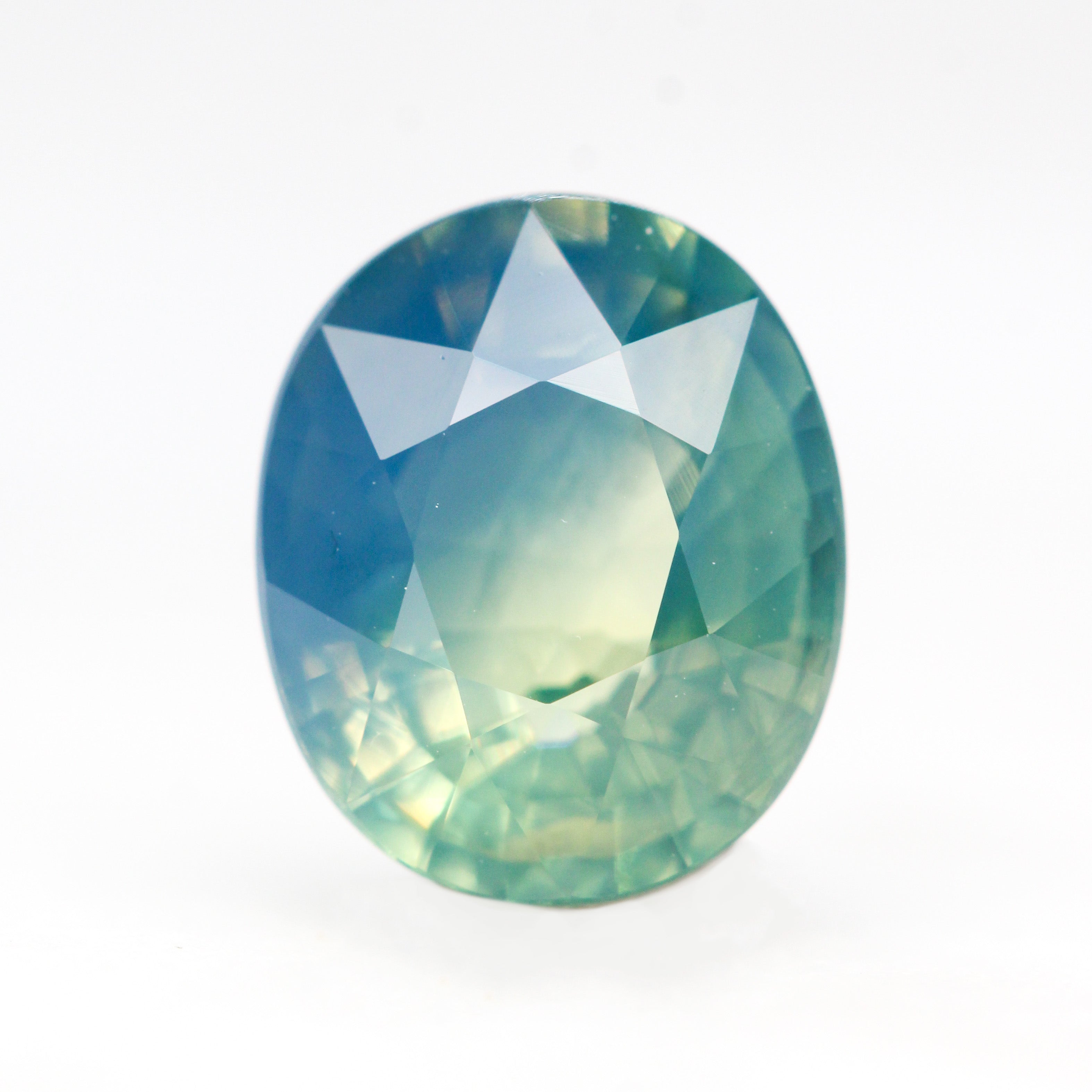 3.05 Carat Multicolor Green, Blue and Yellow Opalescent Oval Sapphire for  Custom Work - Inventory Code MCOS305