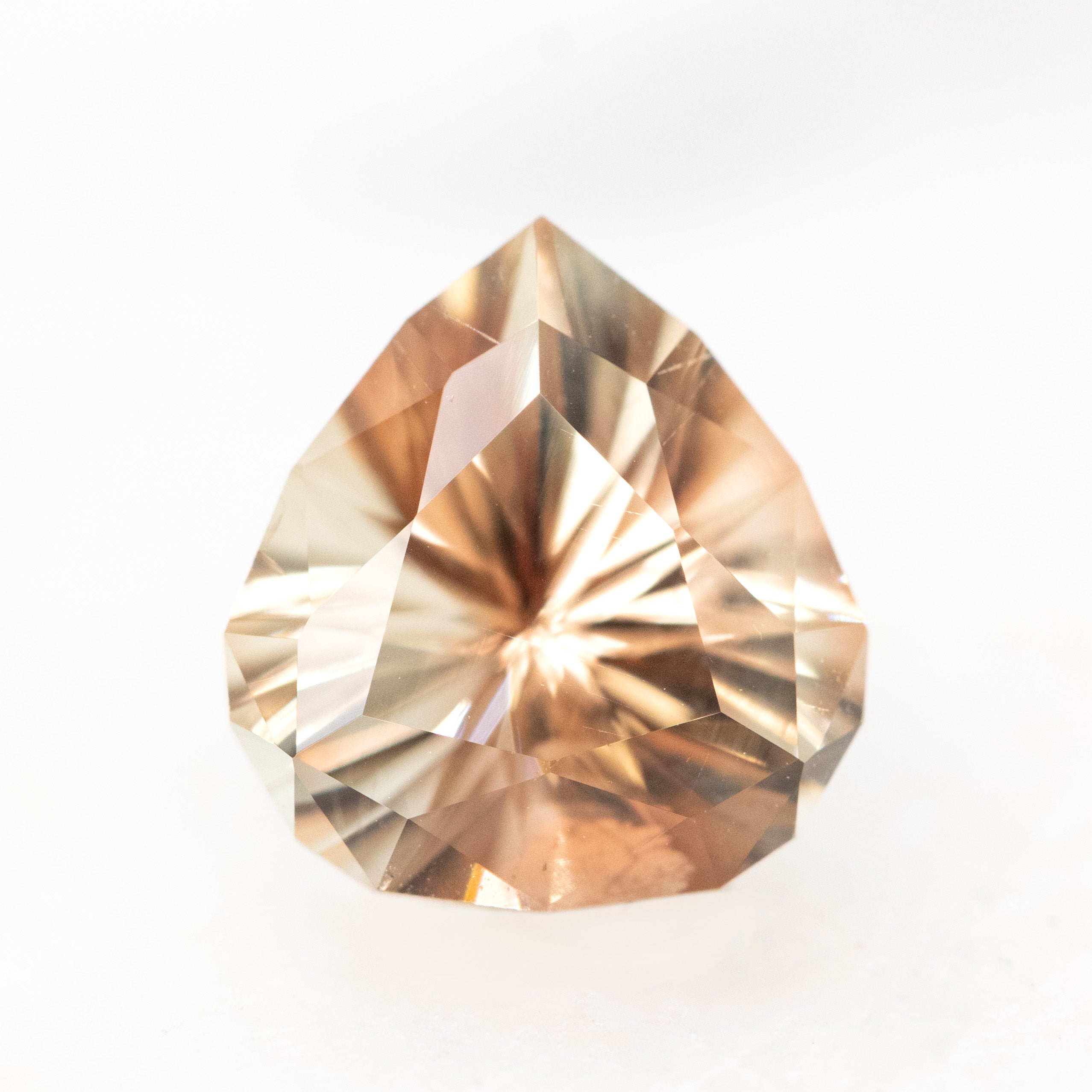 Oregon Sunstone pear 66 facets retailer A+ 1.98 Ct natural gemstone