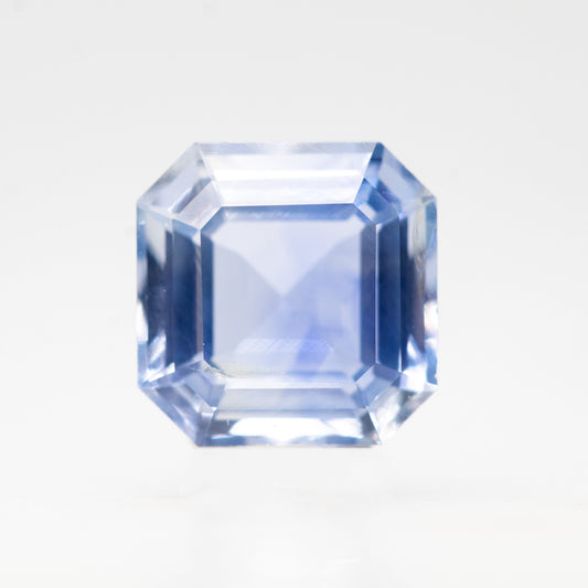 1.34 Carat Cornflower Blue Asscher Cut Sapphire - Inventory Code BAS134