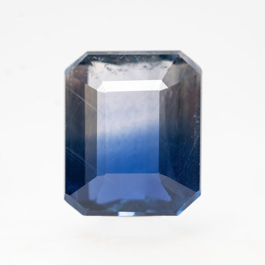 2.87 Carat Bicolor Blue Emerald Cut Sapphire for Custom Work - Inventory Coded BCES287