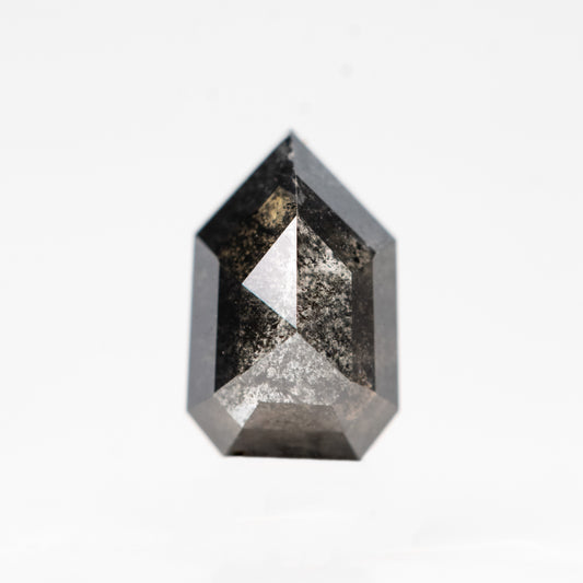 0.79 Carat Geometric Shield Black Salt and Pepper Diamond - Inventory Code BCS079