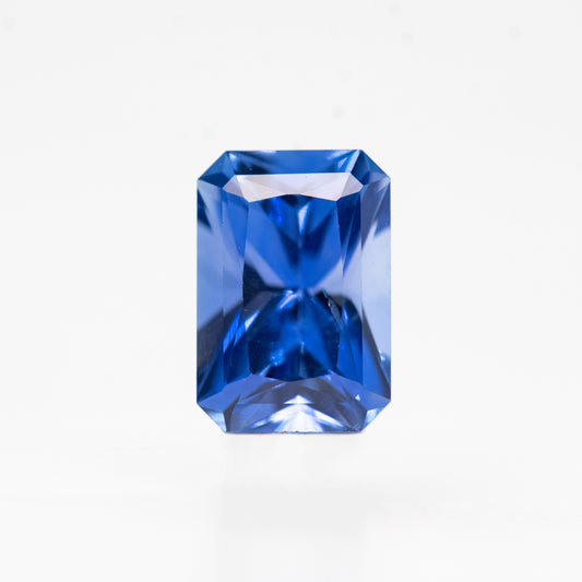 0.80 Carat Radiant Emerald Cut Cornflower Blue Sapphire for Custom Work - Inventory Code BES080