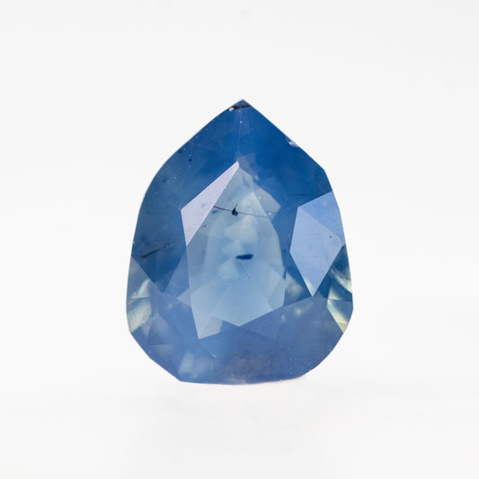 1.28 Carat Blue Opalescent Geometric Pear Sapphire for Custom Work - Inventory Code BGPS128