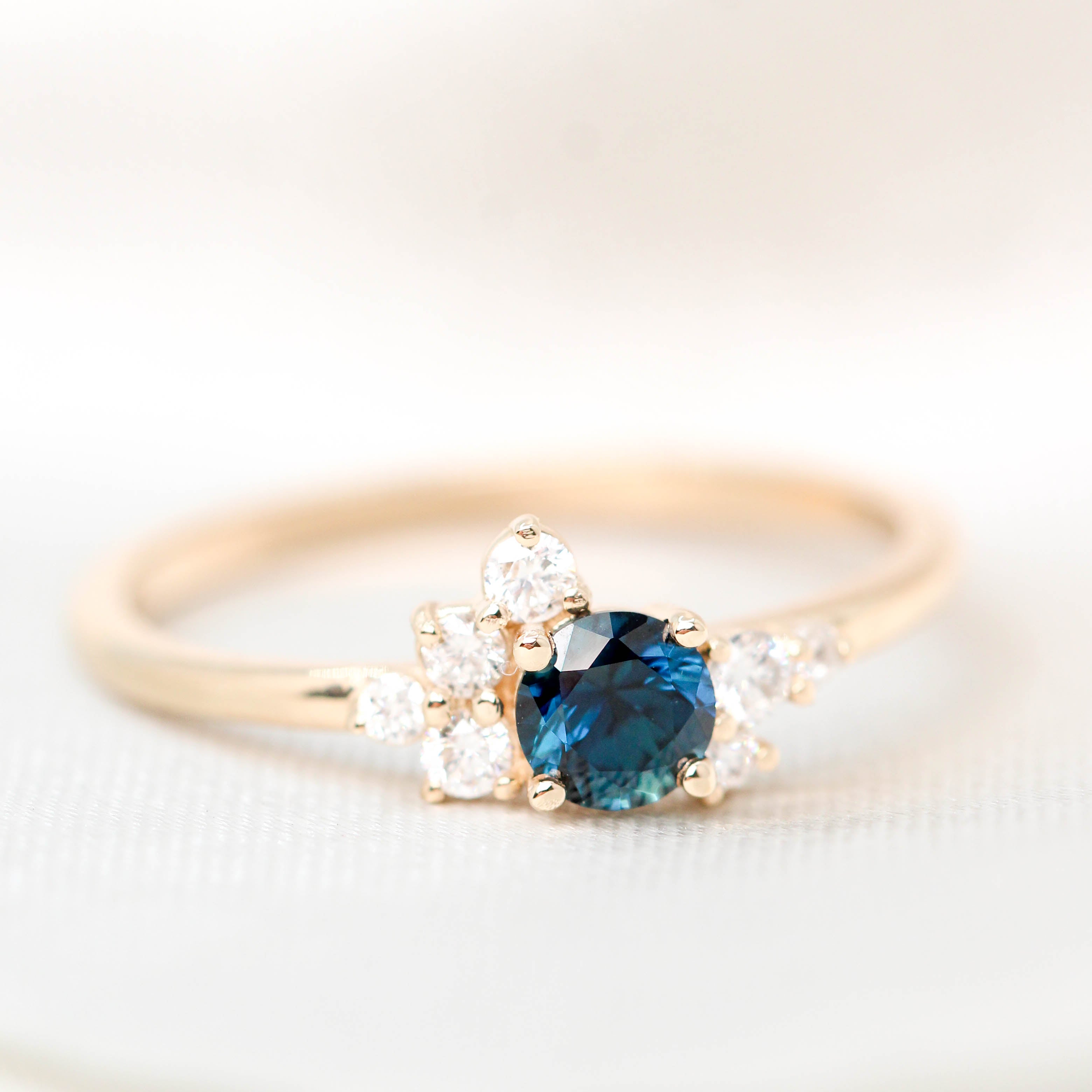 Deep shops blue Sapphire ring