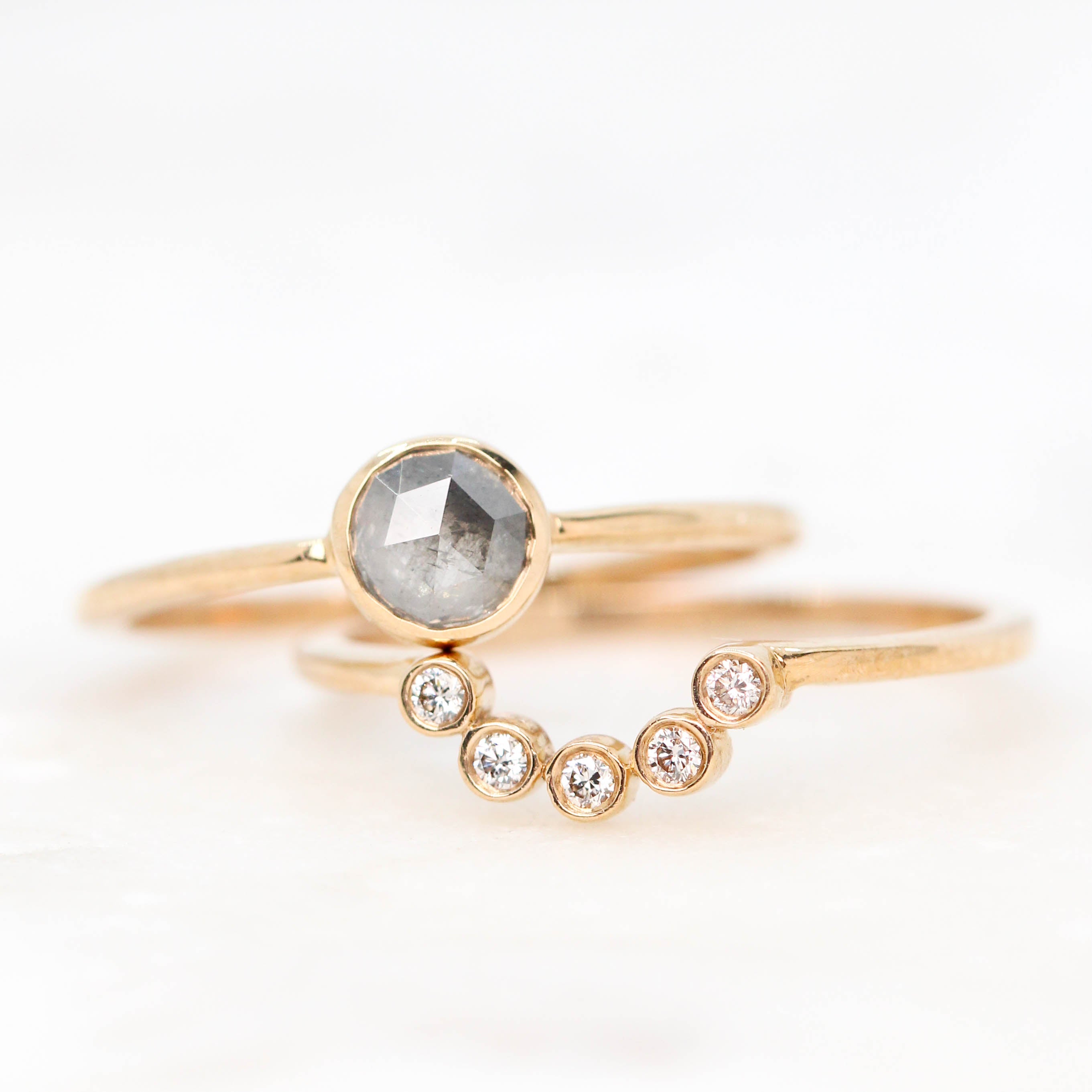 Mini Rose 2024 Cut Birthstone Ring: alternative gold-filld engagement, wedding, or promise ring