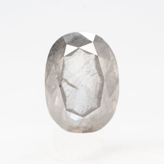 1.15 Carat Clear Gray Oval Salt and Pepper Diamond for Custom Work - Inventory Code CCO115