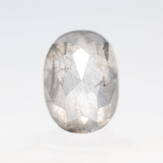 1.15 Carat Clear Gray Oval Salt and Pepper Diamond for Custom Work - Inventory Code CCO115