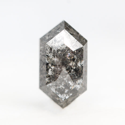 1.43 Carat Dark and Stormy Hexagon Diamond for Custom Work - Inventory Code DSH143 - Midwinter Co. Alternative Bridal Rings and Modern Fine Jewelry