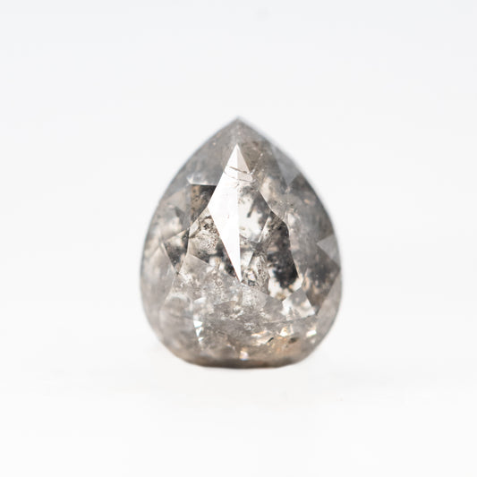 0.99 Carat Dark Gray Pear Diamond for Custom Work - Inventory Code DSP099