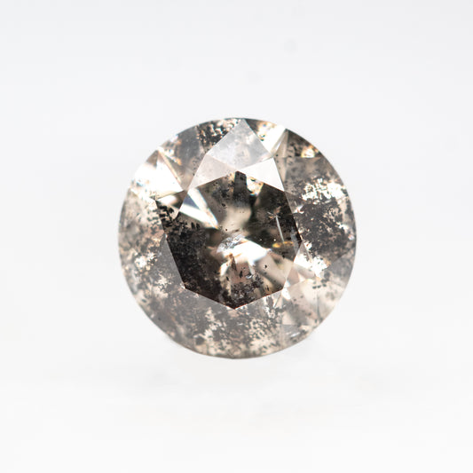 1.24 Carat Round Dark Champagne Salt and Pepper Diamond for Custom Work - Inventory Code DSR124