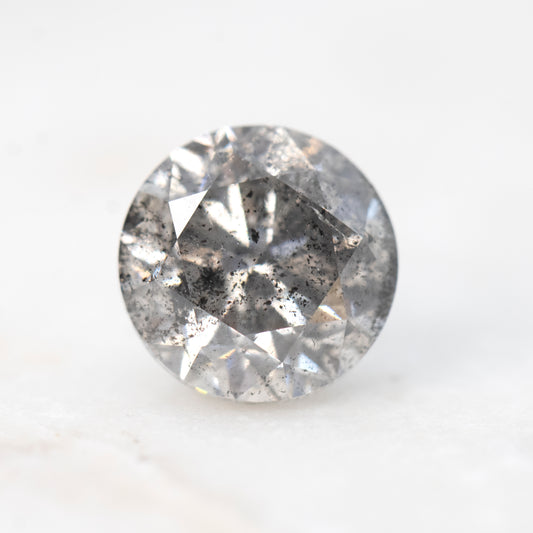 3.14 Carat Round Champagne Gray Salt and Pepper Diamond for Custom Work - Inventory Code DSR314