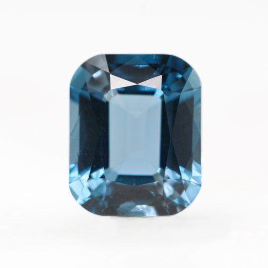 3.30 Carat Emerald Cut London Blue Topaz for Custom Work - Inventory Code ELBT330 - Midwinter Co. Alternative Bridal Rings and Modern Fine Jewelry