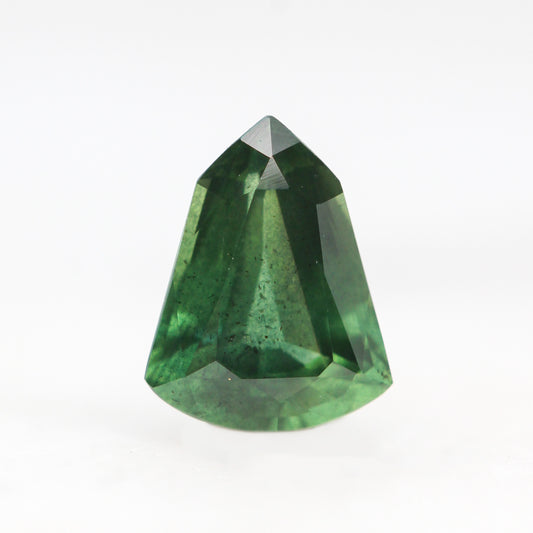 1.11 Carat Shield Cut Green Sapphire for Custom Work - Inventory Code GSS111