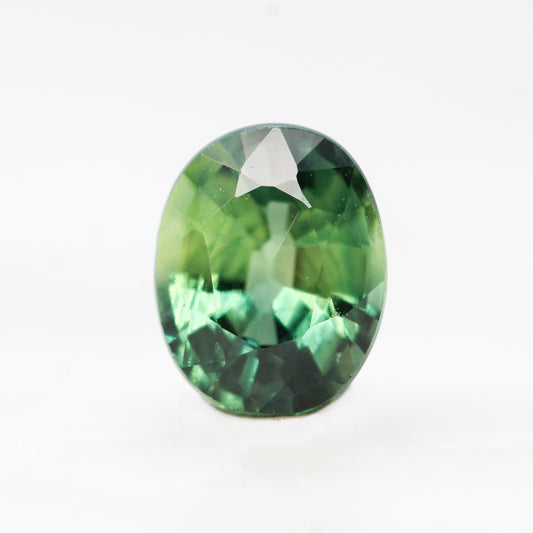 0.95 Carat Green Oval Sapphire for Custom Work - Inventory Code GOS095