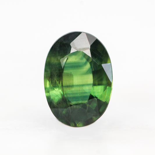 1.00 Carat Green Oval Australian Sapphire for Custom Work - Inventory Code GOS100