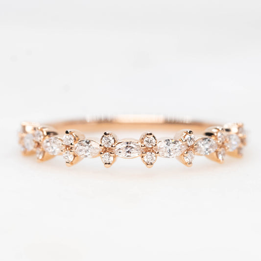 Holly - Diamond Wedding Band in Your Choice of 14k Gold