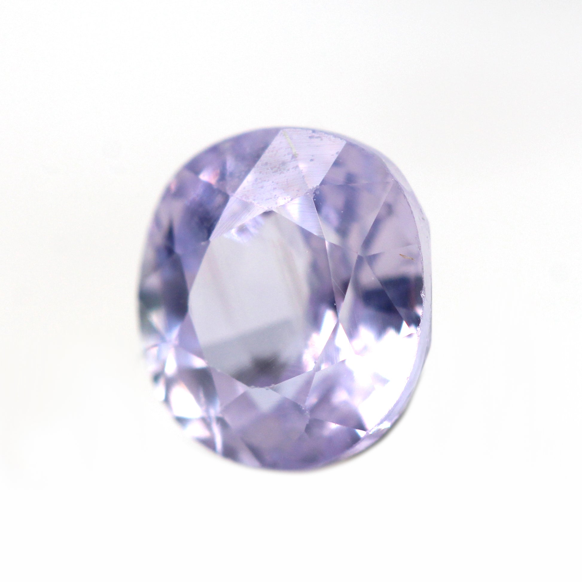 0.91 Carat Rounded Oval Light Purple Sapphire for Custom Work - Inventory Code OPS091 - Midwinter Co. Alternative Bridal Rings and Modern Fine Jewelry