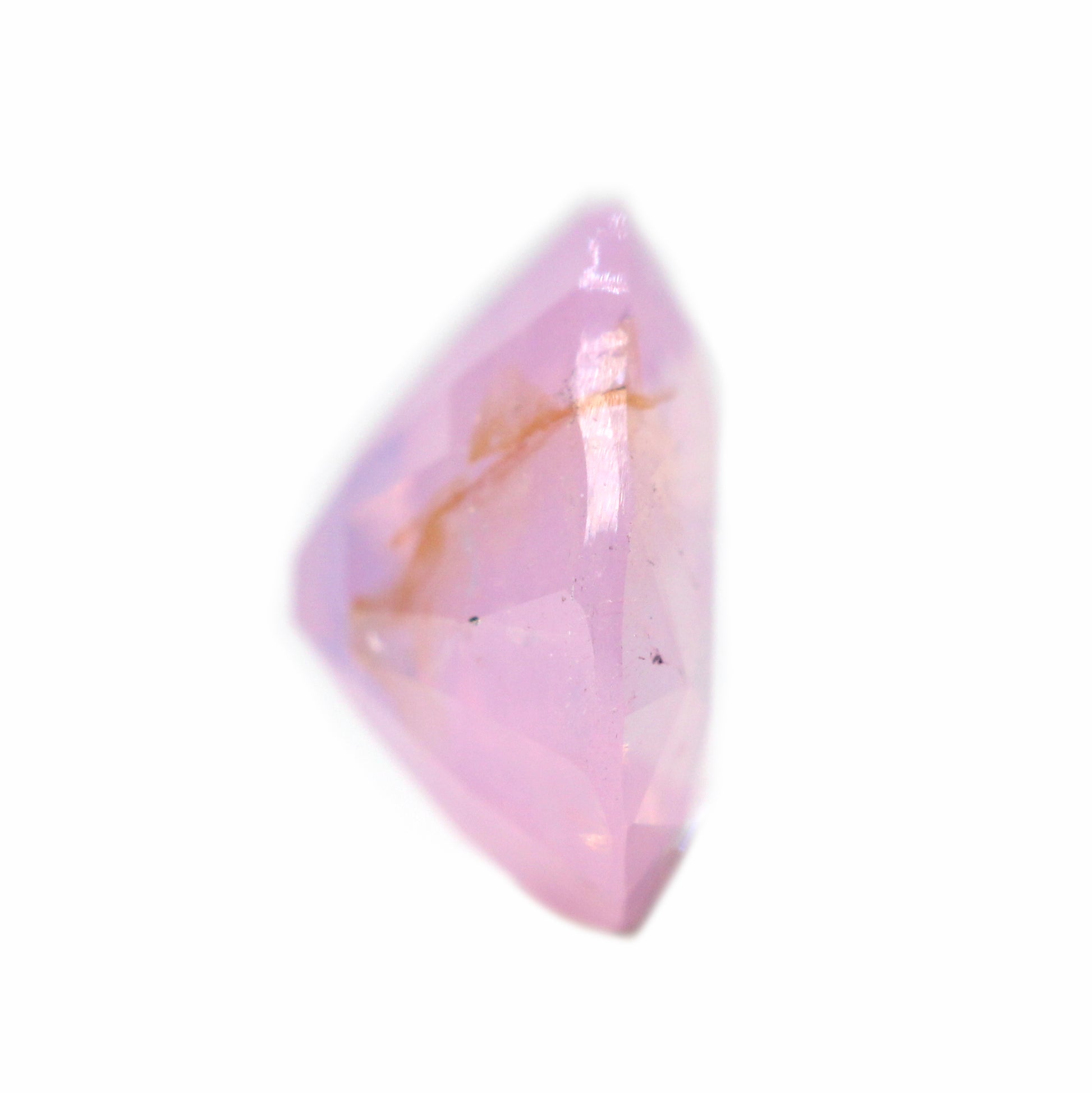 1.01 Carat Opalescent Light Pink Oval Sapphire for Custom Work - Inventory Code OPS101 - Midwinter Co. Alternative Bridal Rings and Modern Fine Jewelry