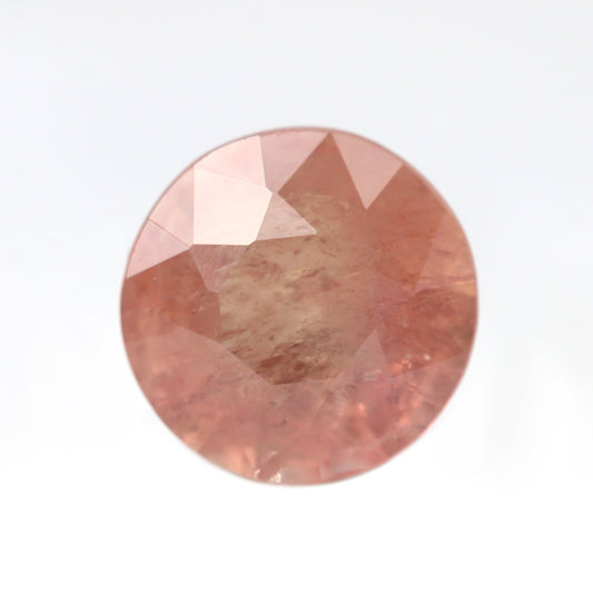 2.35 Carat Round Peach Pink Sapphire for Custom Work - Inventory Code PRS235