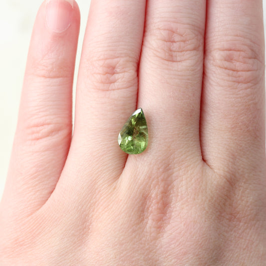 3.67 Carat Green Pear Peridot for Custom Work - Inventory Code GPP267 - Midwinter Co. Alternative Bridal Rings and Modern Fine Jewelry