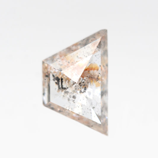 1.20 Carat Clear Geometric Trapezoid Salt and Pepper Diamond for Custom Work - Inventory Code CCT120