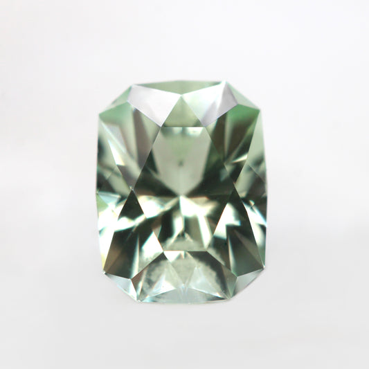 0.92 Carat Fancy Radiant Cut Clear Mint Green Tourmaline for Custom Work - Inventory Code RGT092