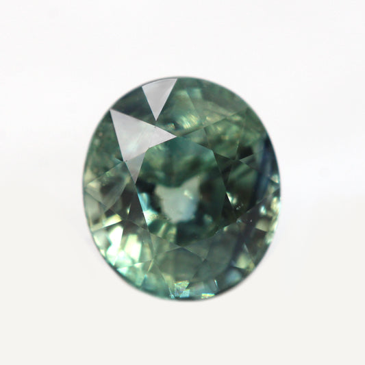 1.05 Carat Light Teal Oval Australian Sapphire for Custom Work - Inventory Code TOS105