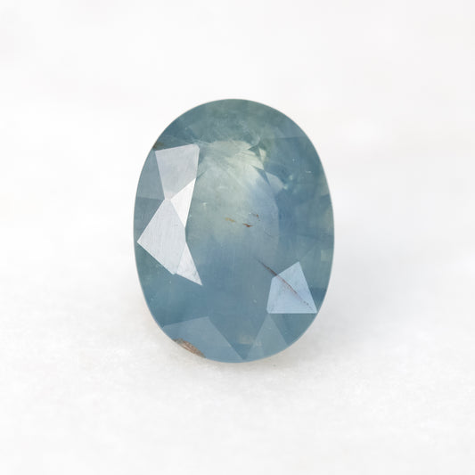 3.09 Carat Light Blue Oval Sapphire for Custom Work - Inventory Code LBOS309