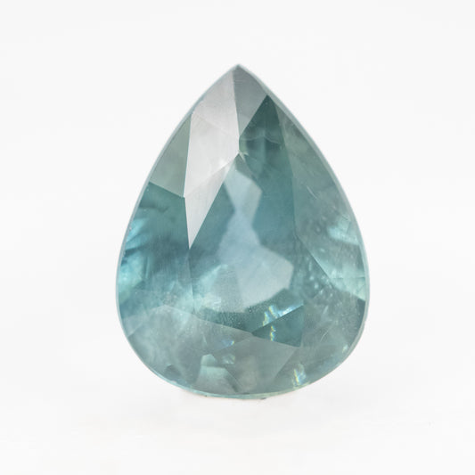 1.90 Carat Aqua Blue Pear Sapphire for Custom Work - Inventory Code LBPS190