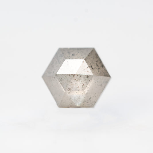 0.83 Carat Light Gray Hexagon Salt and Pepper Diamond for Custom Work - Inventory Code LGH083