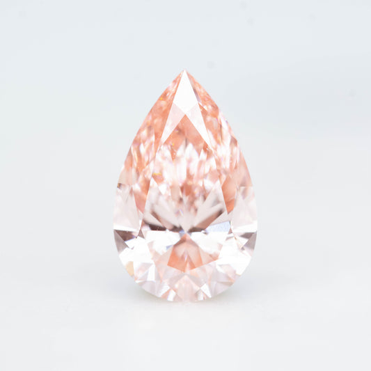 ~1.00 Carat Pink Lab Grown Pear Diamond for Custom Work - Inventory Code LGPD098