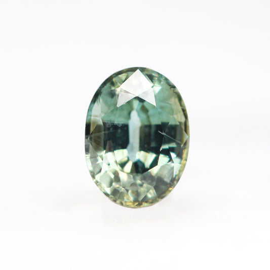 0.94 Carat Light Teal Oval Sapphire for Custom Work - Inventory Code LTOS094