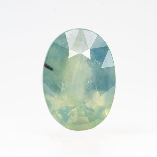 2.04 Carat Light Teal Oval Sapphire for Custom Work - Inventory Code LTOS204