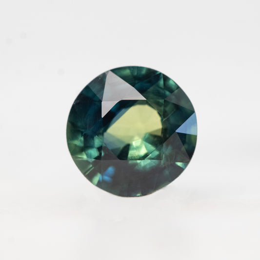 1.01 Carat Multicolor Teal Round Sapphire for Custom Work - Inventory Code MTRS101