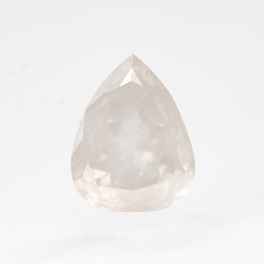 1.98 Carat Misty White Pear Salt and Pepper Diamond for Custom Work - Inventory Code MWP198