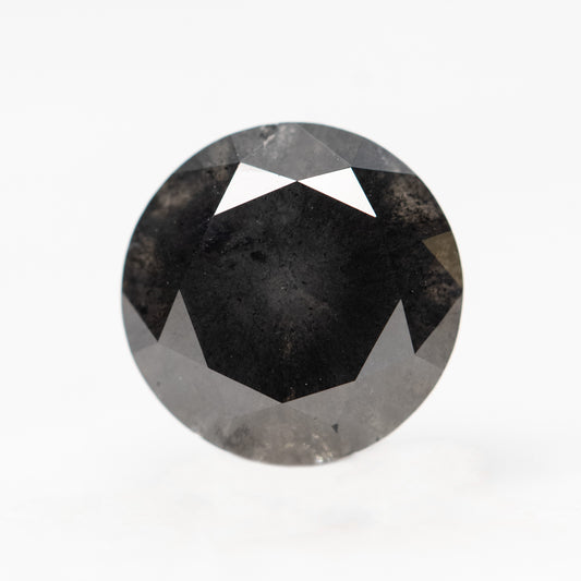 3.25 Carat Black Round Diamond for Custom Work - Inventory Code NBR325