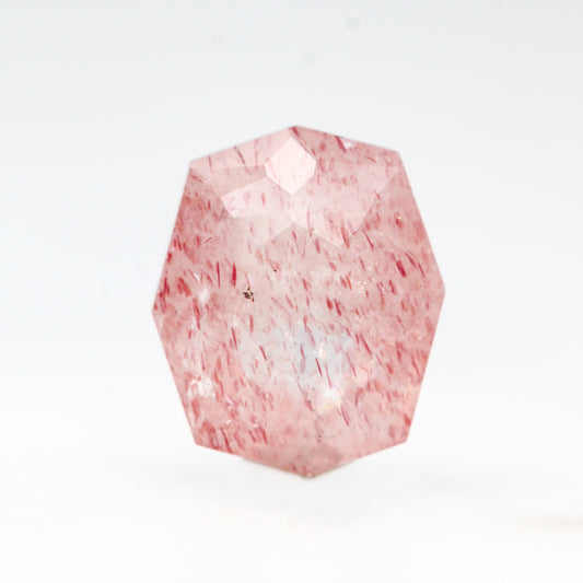 1.80 Carat Octagon Strawberry Quartz for Custom Work - Inventory Code OSQ180 - Midwinter Co. Alternative Bridal Rings and Modern Fine Jewelry