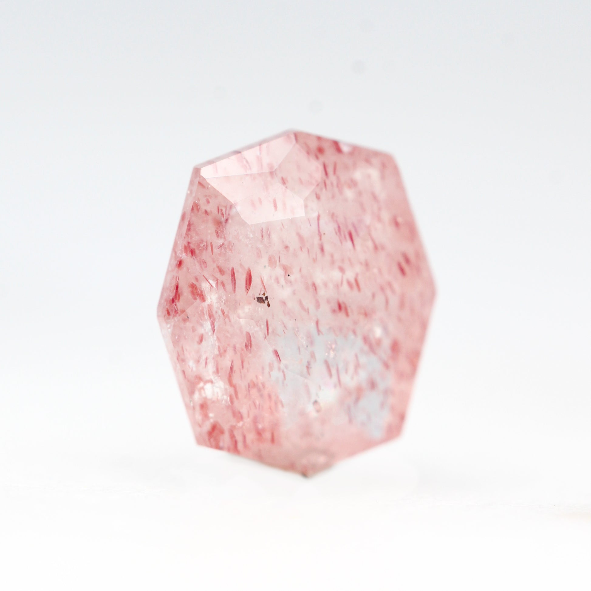 1.80 Carat Octagon Strawberry Quartz for Custom Work - Inventory Code OSQ180 - Midwinter Co. Alternative Bridal Rings and Modern Fine Jewelry