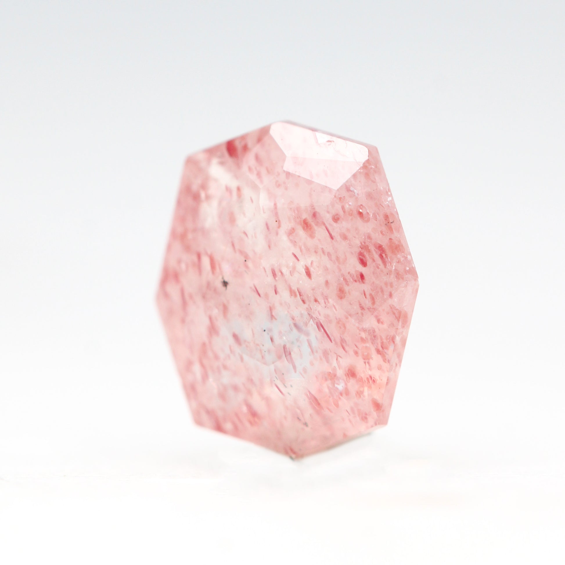 1.80 Carat Octagon Strawberry Quartz for Custom Work - Inventory Code OSQ180 - Midwinter Co. Alternative Bridal Rings and Modern Fine Jewelry