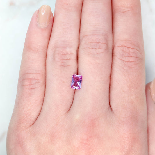 0.92 Carat Pink Emerald Cut Sapphire for Custom Work - Inventory Code PES092