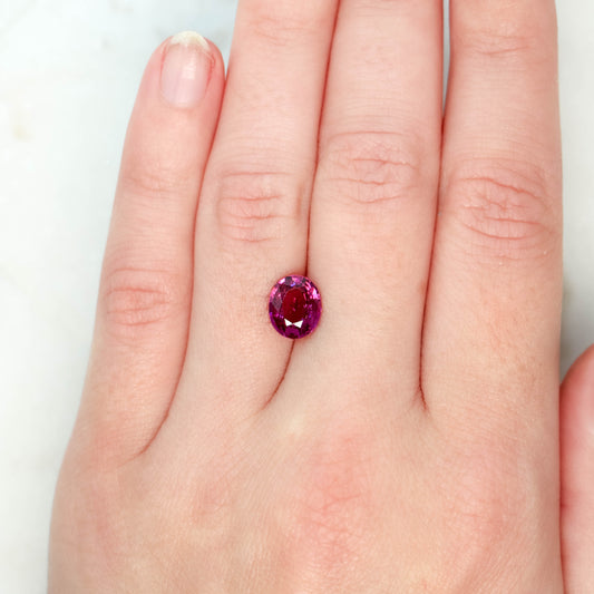 2.50 Carat Pink Oval Sapphire for Custom Work - Inventory Code POS250