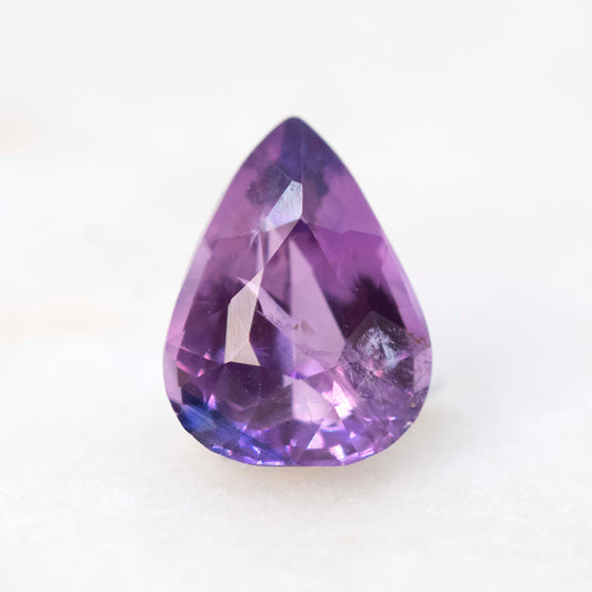 1.45 Carat Purple Pear Sapphire for Custom Work - Inventory Code PPS145