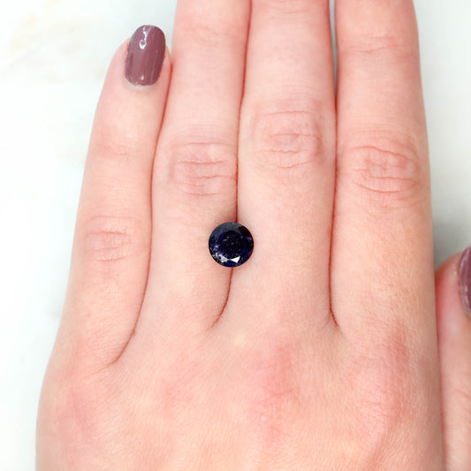 1.63 Carat Round Purple Iolite for Custom Work - Inventory Code RPI163