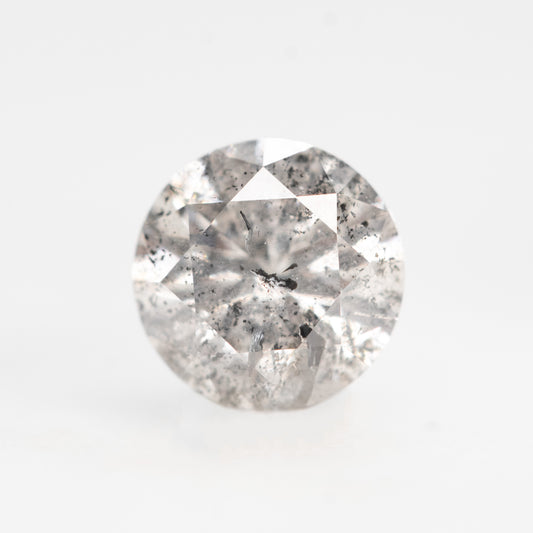 1.04 Carat Gray Salt and Pepper Round Diamond for Custom Work - Inventory Code SCR104