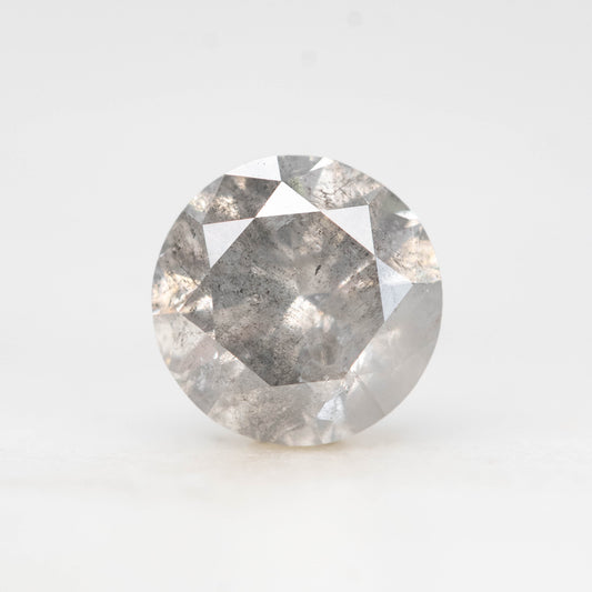 1.55 Carat Gray Salt and Pepper Round Diamond for Custom Work - Inventory Code SCR155