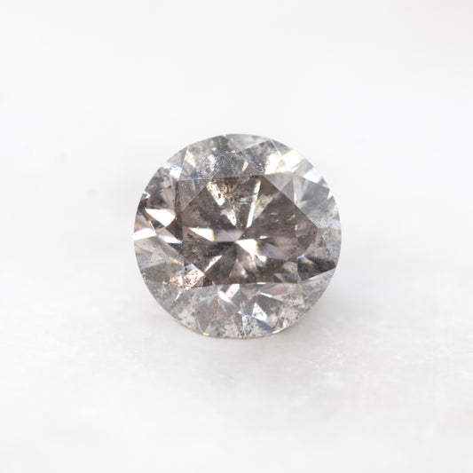 1.09 Carat Round Gray Salt and Pepper Diamond for Custom Work - Inventory Code SGR109