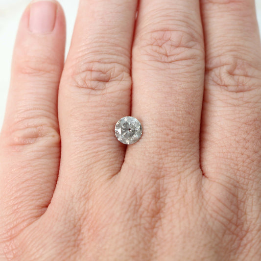 1.2 Carat Round Gray Salt and Pepper Diamond for Custom Work - Inventory Code SGR12