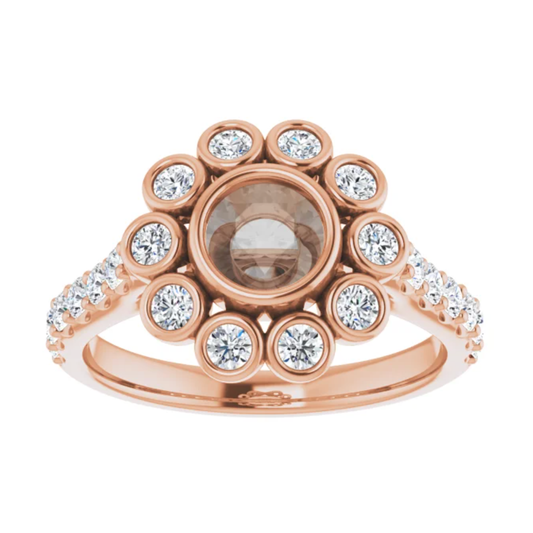 Minnie Setting - Midwinter Co. Alternative Bridal Rings and Modern Fine Jewelry