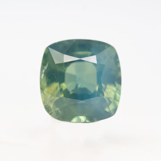 1.42 Carat Teal Cushion Cut Sapphire for Custom Work - Inventory Code TCS142